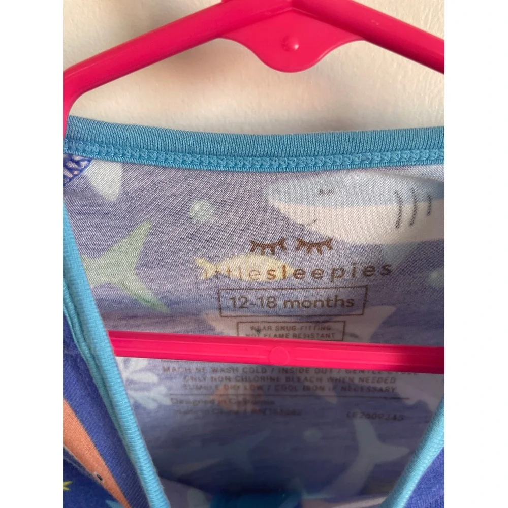 Little Sleepies Rad Reef Zippy Bamboo 12-18 Months